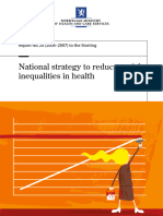 Report No. 20 (2006-2007) To The Storting National Strategy To Reduce Social Inequalities in Health