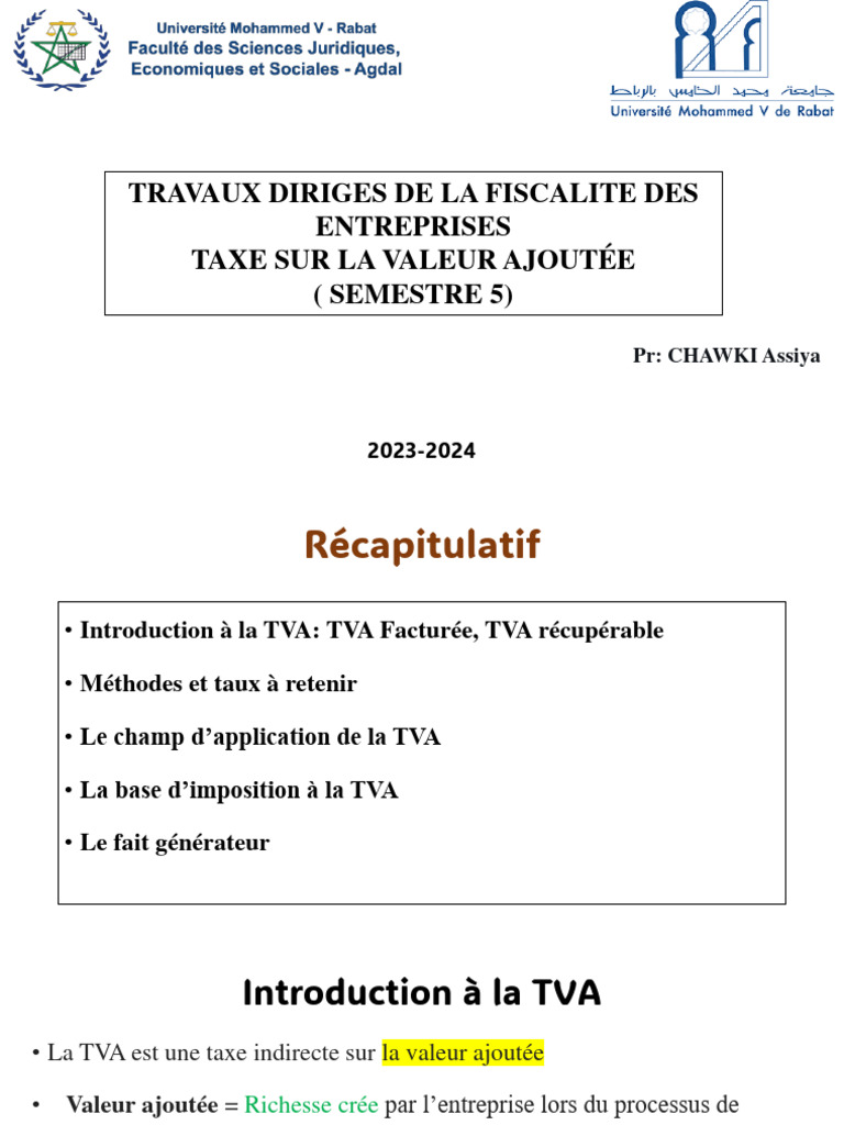 Guide sur la TVA pour les entreprises | PDF | Taxe sur la valeur ...