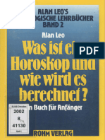 Band 2 Das Horoskop Im Detail Astrologische Lehrbücher - Alan Leo