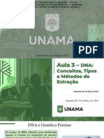 Aula 3 - DNA – Conceitos, Tipos e Métodos de Extração