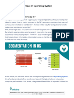 Segmentation Technique in Operating System: Updated On Oct 13, 2023 13:32 IST