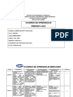 Acuerdo de Aprendizaje Mercadeo2024-I