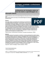 Percepções de Professores em Formação Sobre As TDIC em Processos de Ensino e Aprendizagem