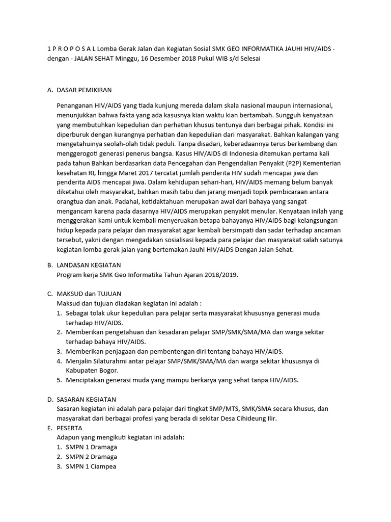 Lomba Gerak Jalan SMK: Jauhi HIV/AIDS | PDF | Ilmu Sosial | Kesehatan ...