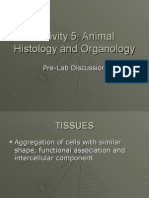 Activity 5 - Prelab - Animal Histology and Logy