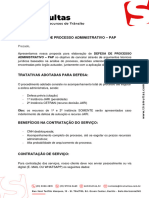 Defesa Processo Aministrativo - Pap - Orçamento - Nelson Mendes Torquato