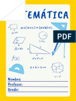 Dibujo a Mano Objetos Escolares Inglés Carátula A4 22222222