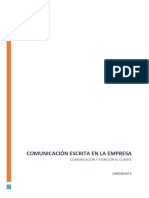 UD. Nº 4 COMUNICACIÓN ESCRITA  EN LA EMPRESA