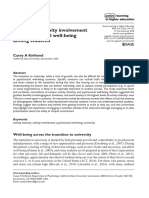 Intensity of Activity Involvement and Psychosocial Well-Being Among Students - H