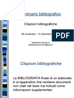 Seminario Bibliografico 2023-2024 Citazioni Bibliografiche