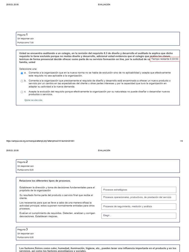 Evaluación de Requisitos ISO 9001 | PDF | Calidad (comercial) | Gestión ...