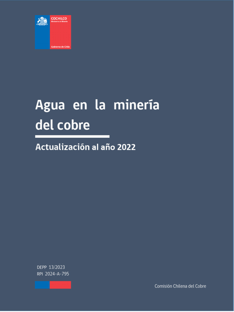 Agua en la minería del cobre en Chile | PDF | Minería | Agua