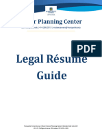 Legal Resume Guide