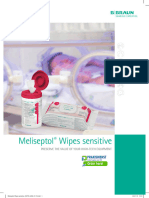 Meliseptol Wipes Sensitive B Braun Petzold Information Sheet