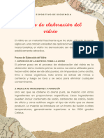 Texto Expositivo de Secuencia Sobre Los Pasos para Crear El Vidrio