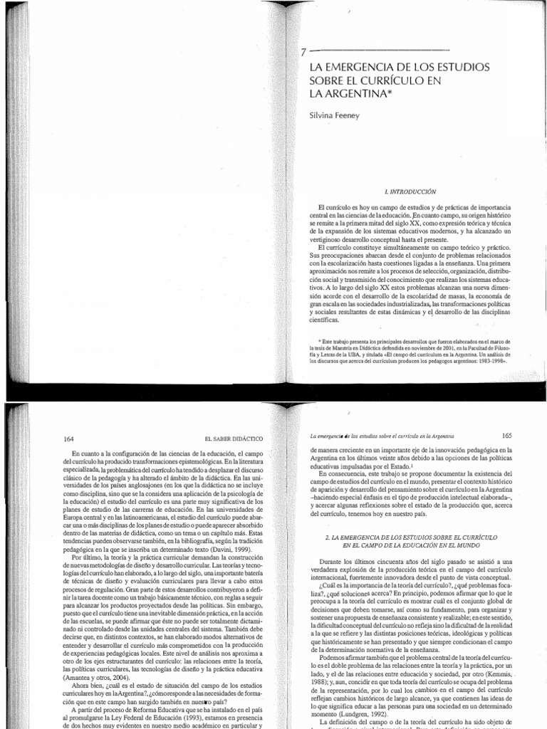 Estudios sobre el currículo en Argentina | PDF | Plan de estudios | Teoría