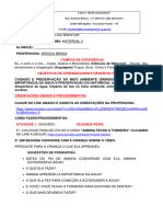 Atividades Da Semana de 05 A 09 de Abril de 2021