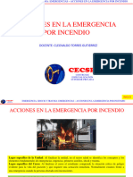 4 Acciones en La Emergencia Por Incendio