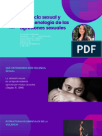 Violencia Sexual y Fenomenologia de Las Agresiones Sexuales