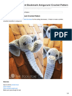 Hearthookhome Com-Webster the Elephant Bookmark Amigurumi Crochet Pattern