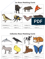 Collective Noun Matching Cards