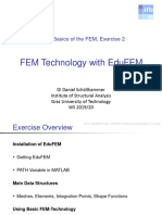 Fem Technology With Edufem: Fem - Basics of The Fem, Exercise 2
