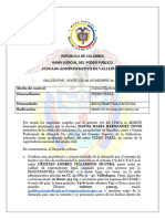 Auto Admisorio y Notificacion de Traslado de La Demanda