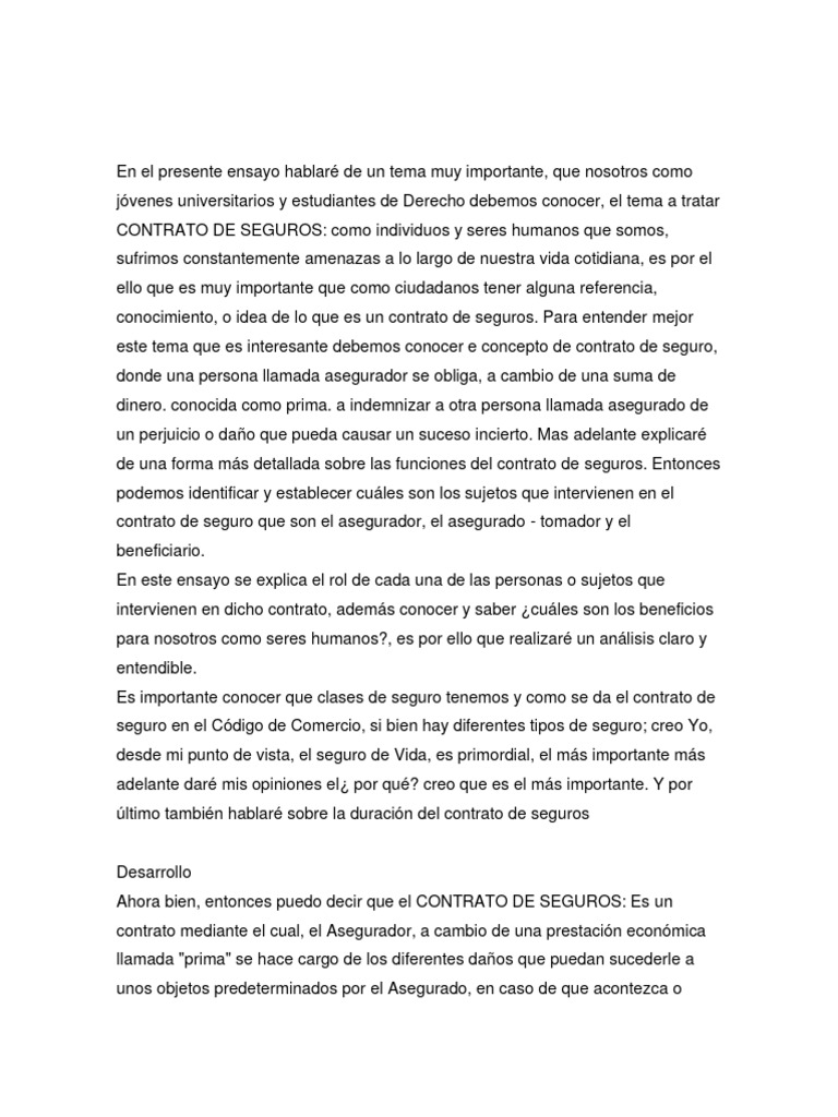 Derecho Mercantil | PDF | Póliza de seguros | Seguro