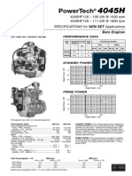 Especificaciones Técnicas Motor