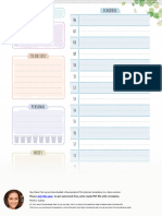Dated Daily Planner Floral Style-iPad X-Vertical