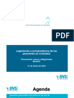 PPT-Legislación y Jurisprudencia de Las Pensiones en Colombia-INS (Marzo 2022)