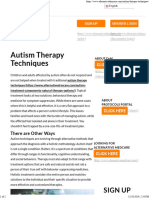 Autism Therapy Techniques - Alternative DrMCare
