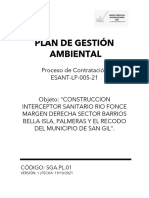 Sga-Pl-01 - Plan de Manejo Ambiental