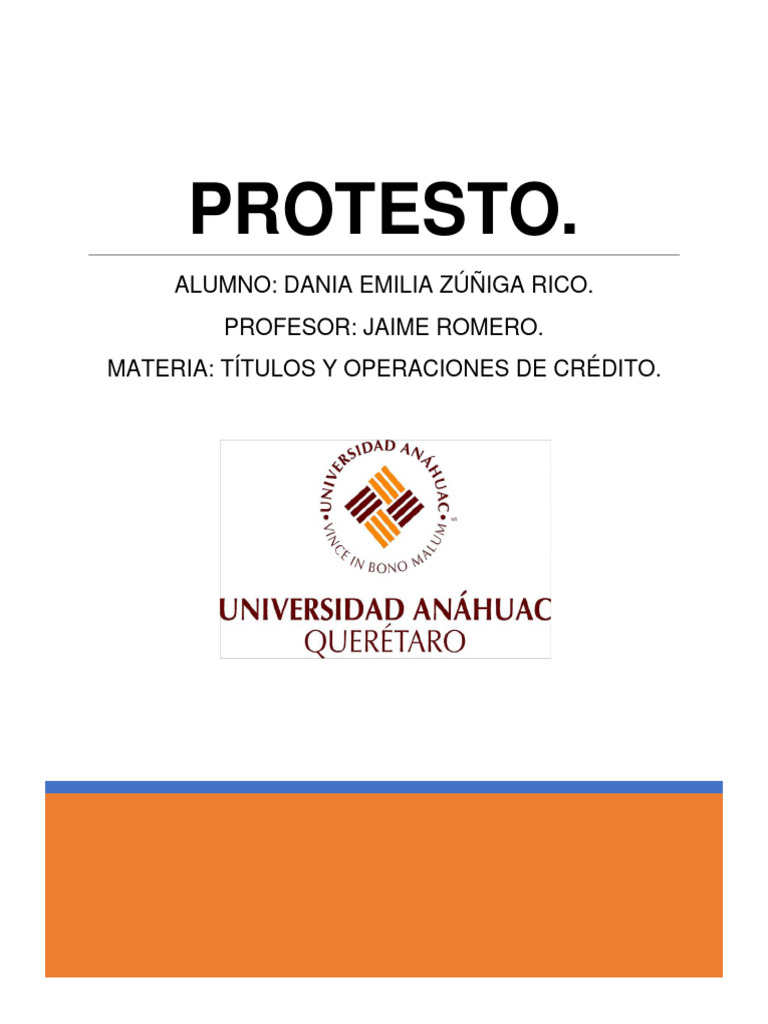 Protesto Cambiario: Conceptos y Gastos | PDF | Pagaré | Pagos