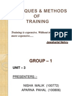 Techniques of Training (t& d)......1