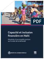 Financial Capability and Inclusion in Haiti Result of A Demand Side Survey