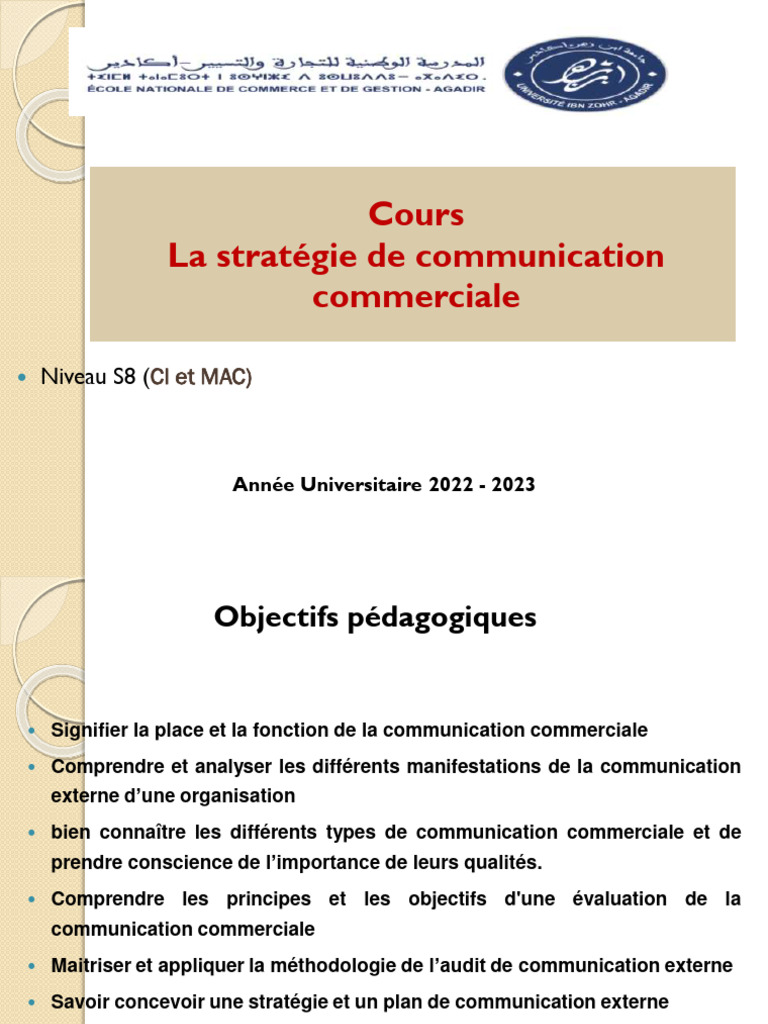 Stratégie de Communication Commerciale | PDF | Publicité | Marque