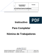 PO IN 02 Instructivo para Completar Nomina de Trabajadores Rev.07