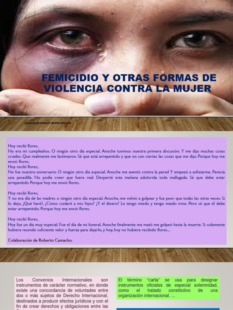 Femicidio y Otras Formas de Violencia Contra | PDF | La violencia ...
