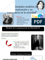 "Los Principales Modelos de Comunicación y Su Importancia en La Sociedad