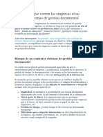 Los Riesgos Que Corren Las Empresas Al No Contratar Sistemas de Gestión Documental