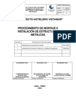 Procedimiento para El Montaje e Instalacion de Estructuras Metalicas