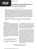 COSMPC-COSMOS Based Middleware For Pervasive Computing
