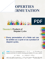 Properties of Permutations