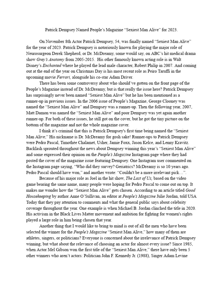 Opinion Piece Features