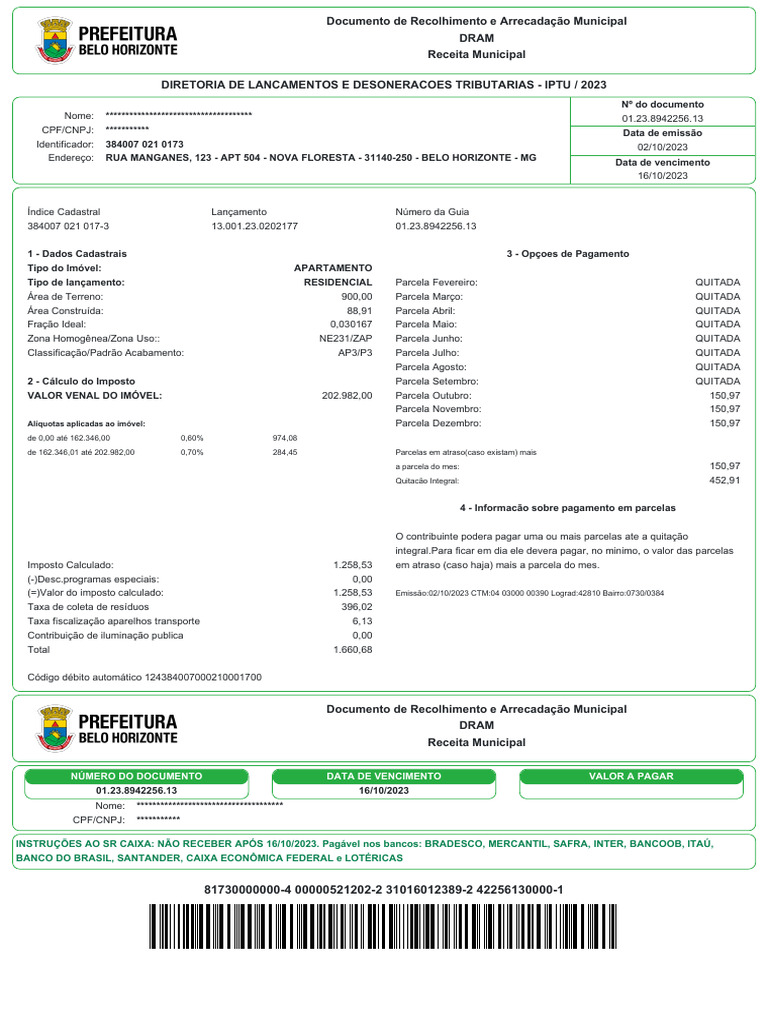 Guia Iptu Pdf Brasil