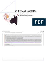 Lesão Renal Aguda: Isabella Marcondes MR2 CLM - Hospital Belo Horizonte