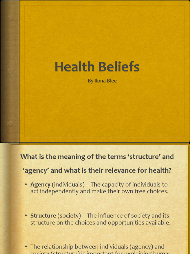 Lecture 2 Health Beliefs by Winda | PDF | Behavior | Self Efficacy