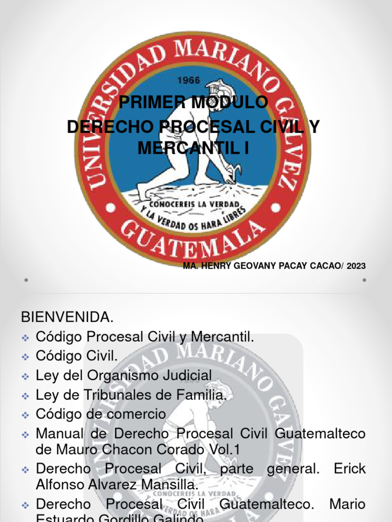 I Modulo I Unidad Pcym I 2023 | PDF | Jurisdicción | Procedimiento Civil