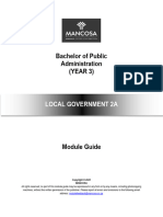 BPA Year 3 Local Government 2A Semester 1 January 2021